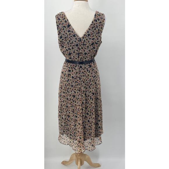 Vintage Y2k Torrid Butterfly Print Dress Chiffon Belted Sleeveless NEW Womens 14 - Picture 7 of 12